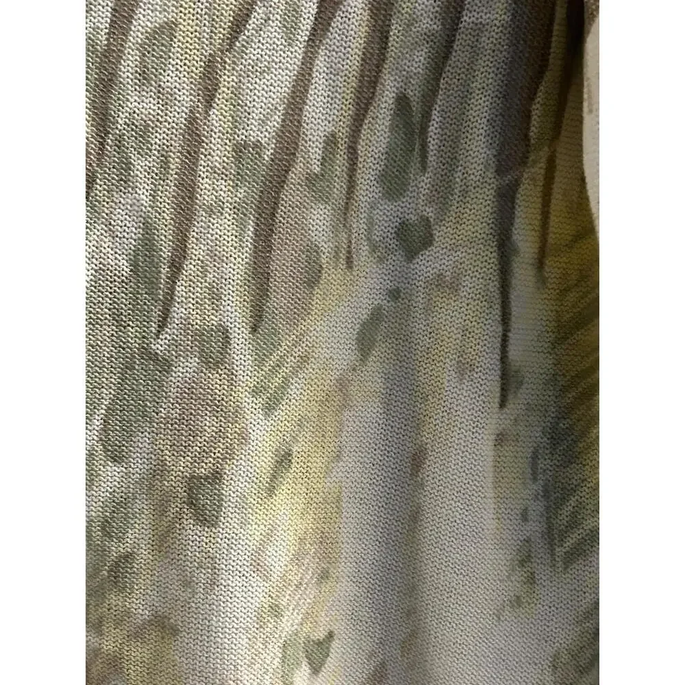 Northern Reflections Neutral Print 3-Button Cardigan Sweater Size S Lightweight - Picture 9 of 13